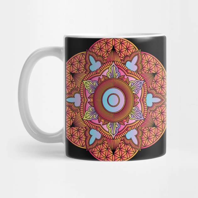 Red Mandala by SVGdreamcollection